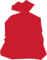 Red trash icon