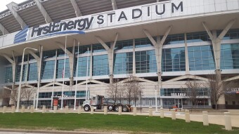 Ouside of First Energy Stadium, home of the Cleveland Browns