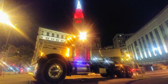 Cleveland's beautiful Terminal Tower at night