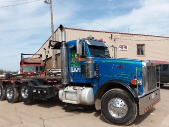 Pete & Pete roll off dumpster truck in Cleveland, Ohio