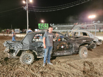 Congratulations to Trent for taking first place in the demolition derby!